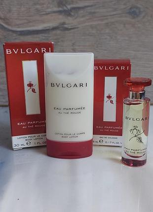 Набор eau parfumee au the rouge bvlgari,  оригинал, винтаж, редкость, vintage
