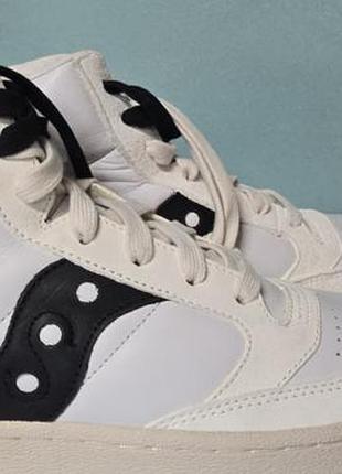 Чоловічі високі шкіряні кросівки saucony jazz court high оригінал 42.5 р. 27 см sample