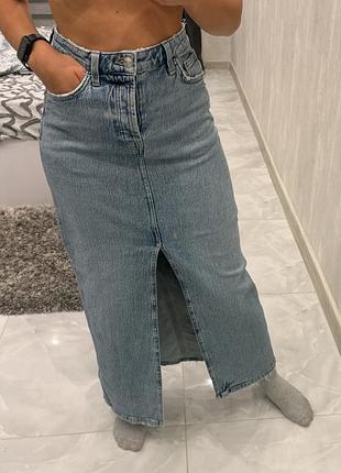 Джинсова спідниця від zara