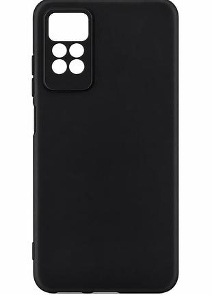 Чехол silicone case для xiaomi redmi note 12 pro 4g бампер с микрофиброй черный