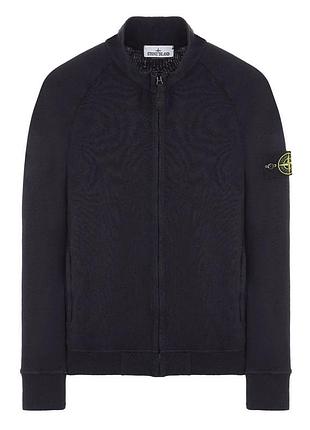 Черная кофта на молнии stone island