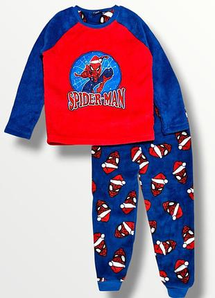 Primark дуже тепла флісова піжама новорічна spider-man