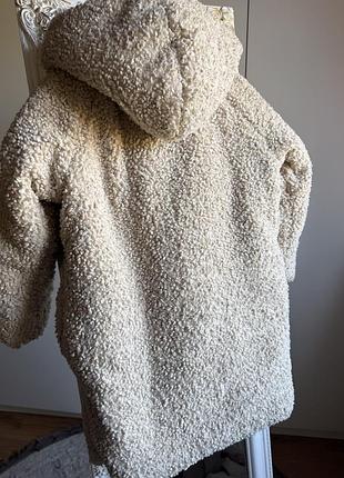 Шуба для дівчинки, бежева, 128-134 4