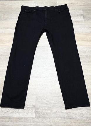 Мужские чёрные джинсы m&s , размер 44/33 regular .