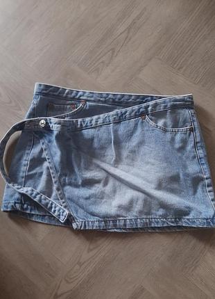 Джинсовая юбка bershka