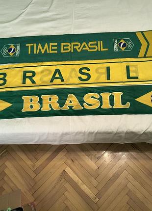 Time brasil - фанатские спортивные шарфы сб. бразилии