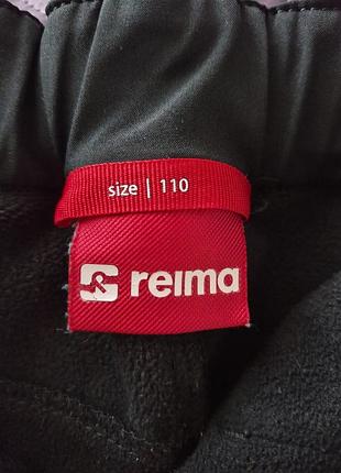 Чорні дитячі штани з софтшеллу від бренду reima (модель reima idea)