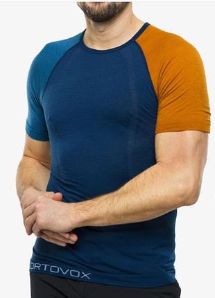 Чоловіча термофутболка ortovox 120 comp light short sleeve (меринос)