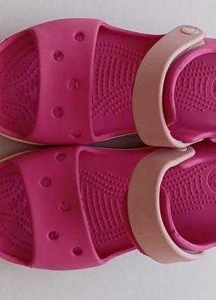 Crocs для дівчинки 32-33 розмір рожеві крокси босоніжки для дівчинки j2