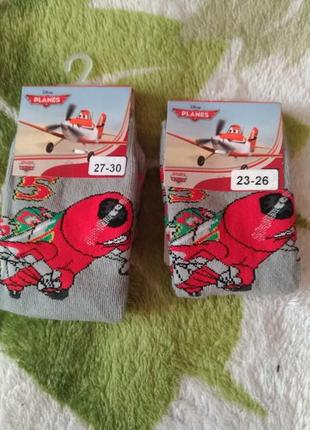 Носки  planes дисней размер, 23~26,  27~30.,