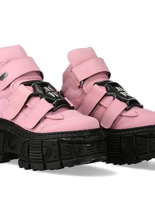 Urbanshop com ua оригінальні черевики new rock m-wall285-s11 pink platform з липучками