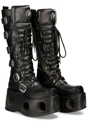 Urbanshop com ua високі шкіряні чоботи new rock m-272-s2 на платформі з пружинами (оригінал, іспанія) 41