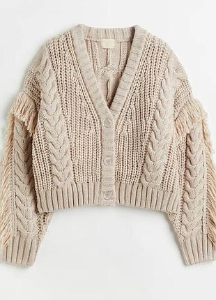 Кардиган крупної вязки h&m