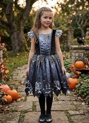 ​🎃 карнавальна сукня відьмочки / кажана на геловін (widmann)