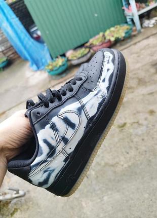 Кросівки nike air force 1 low skeleton black (38 розмір / 24 см) з підошвою, що світиться у темряві , унісекс