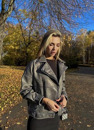 Куртка з еко шкіри