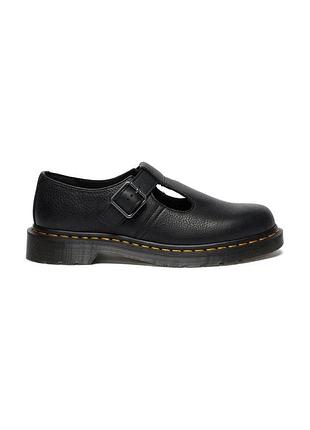Urbanshop com ua кожаные туфли dr. martens polley цвет черный на плоском каблуке dm41408001 размеры запитуйте