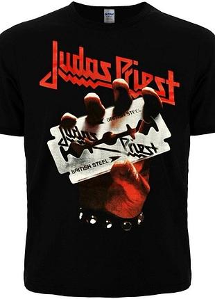 Футболка judas priest - british steel (чорна) (rw)