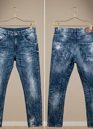 Подростковые/ мужские темно-синие,варенные джинсы h &amp;m 
drop crotch (заниженный шаг / заниженная проймой.