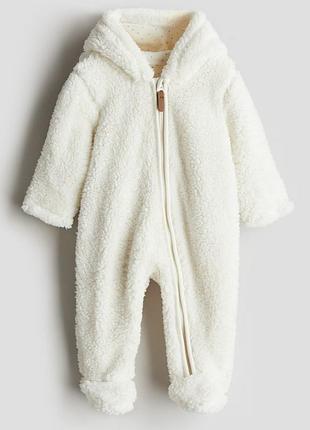 Плюшевий теплий комбез h&m 2