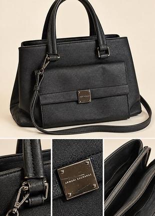 Чорна сумка armani exchange