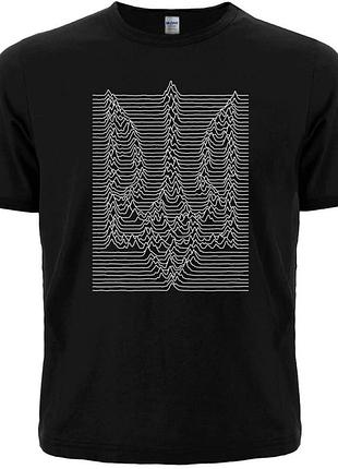 Футболка тризуб кардіограма joy division (чорна)