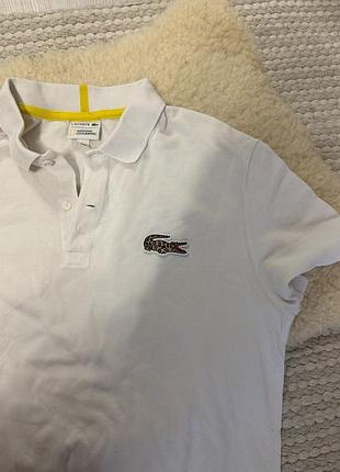 Поло чоловіче lacoste біле