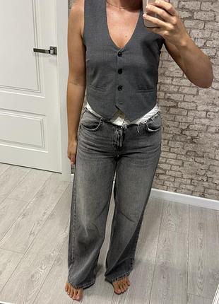 Жіночі джинси pull&bear сірі розмір eur 34