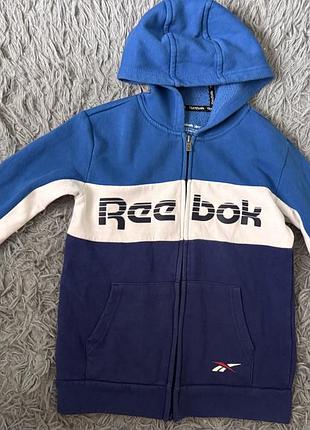 Кофта для хлопчика reebok синя з білим