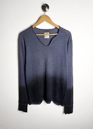 Zadig &amp; voltaire лляний легкий светр оверсайз стиль грандж ( s)