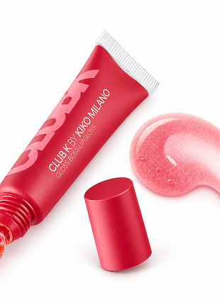 Блеск для губ kiko milano club k gloss boss lipgloss 07 3am energy - коралловый с золотистым перламутром (000200-07)