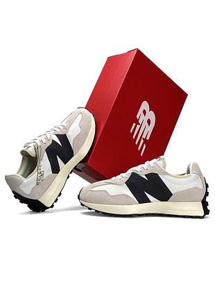 Чоловічі кросівки new balance 327 grey white black