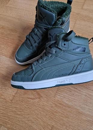 Утепленные кеды ботинки puma rebound / размер 36 оригинал