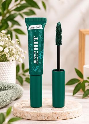 Зелена туш для вій glambee hit mascara, 14 г