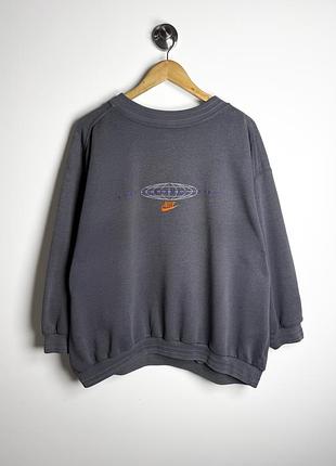 Vintage 1990ті nike one bowerman drive світшот оверсайз унісекс boxy fit s-m