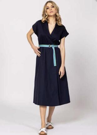Котонове з кишенями плаття 👗 сорочка великого розміру італія