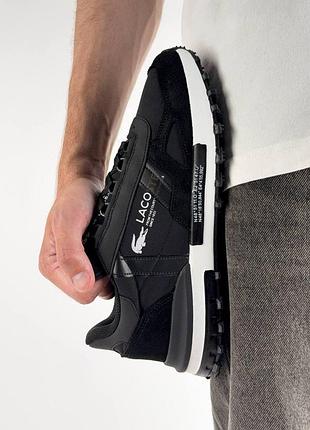 Кроссовки lacoste замша/текстиль 2