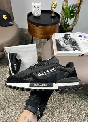 Кроссовки lacoste замша/текстиль 4
