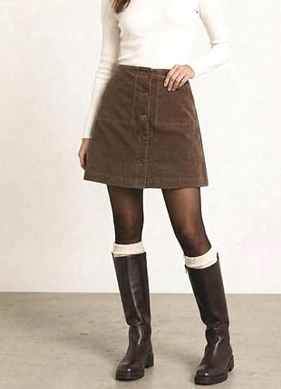 Вельветова міні спідниця uniqlo