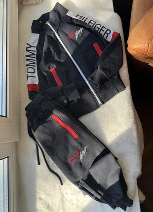 Стильный спортивный костюм tommy hilfiger, прогулочный костюм, костюм