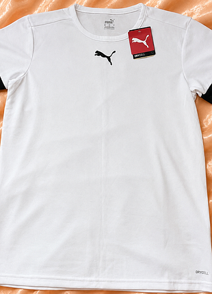 Біла чоловіча спортивна футболка puma drycell