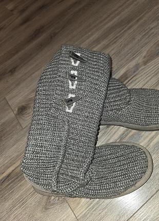 Уггі жіночі bearpaw сірі в'язані