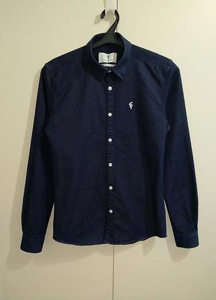 Джынсава рубашка father sons синяя levis tommy hilfiger timberland zara