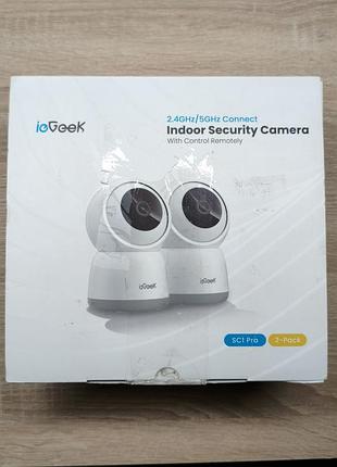 Комплект 2 шт. ip-камери відеоспостереження iegeek sc1 pro 5mp 2.4/5ghz wi-fi