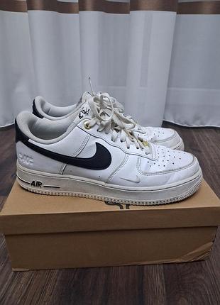 Кожаные кроссовки nike air force 1 '07 lv8 40th aniversary (dq7658-100) оригинал