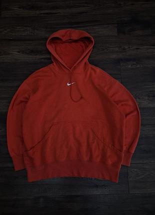 Оригинальное худи nike solo swoosh с центральным мини-логотипом