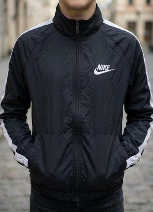 Оригинальная олимпийка / ветровка nike с лампасами (158-170 см / xs-s)
