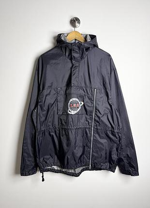 Lee known all over the space редкий мужской анорак легкая куртка черная vintage 1900's (l)