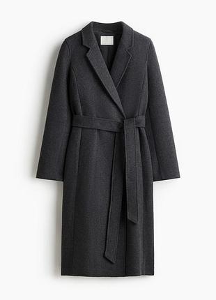 Пальто з ремінем h&m