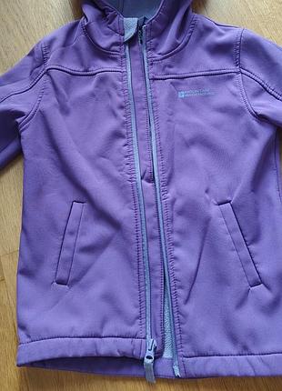 Куртка для дівчаток mountain warehouse soft shell фіолетова 3